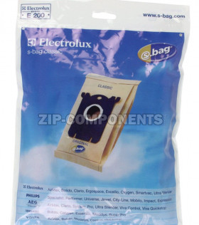 Мешки для пыли бумажные E200 S-BAG (5шт) пылесоса Electrolux 9001684621